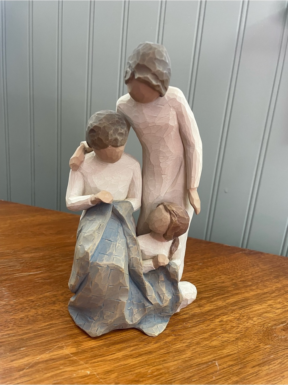 Willow Tree Family Figurine in Cream, Beige, Blue “Generations”